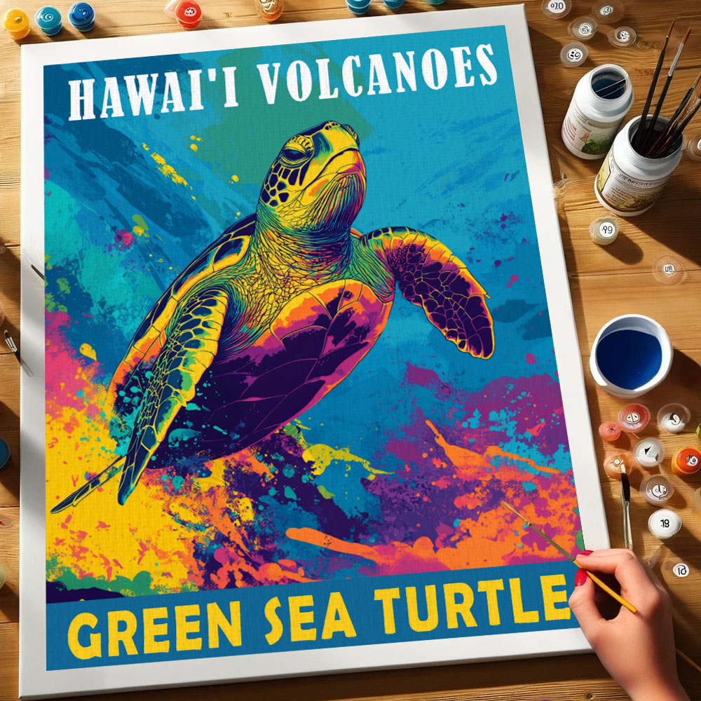 Hawai'i Volcanoes National Park Animal | Paint by Numbers Kit