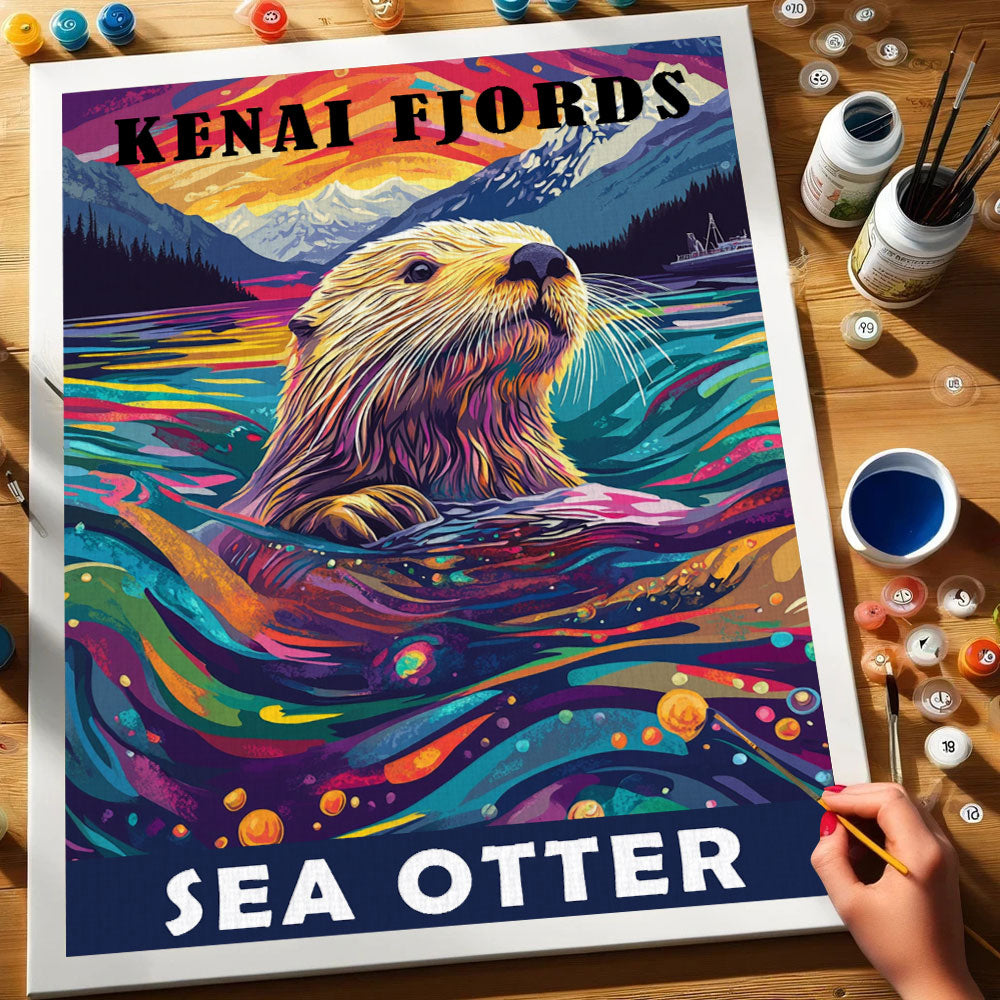 Kenai Fjords National Park Animal | Paint by Numbers Kit