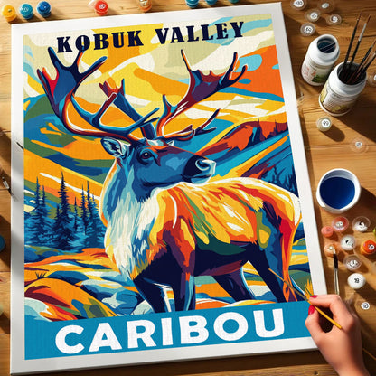 Kobuk Valley National Park Animal | Paint by Numbers Kit