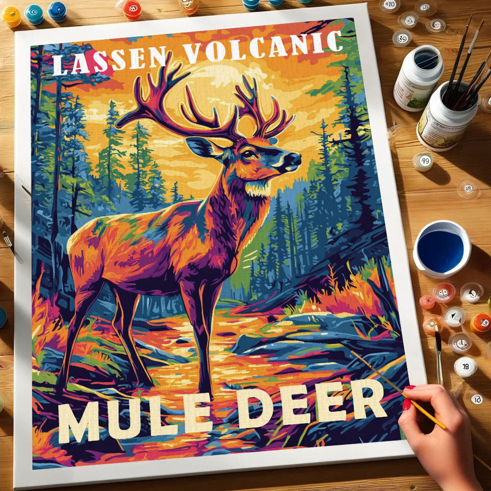 Lassen Volcanic National Park Animal | Paint by Numbers Kit