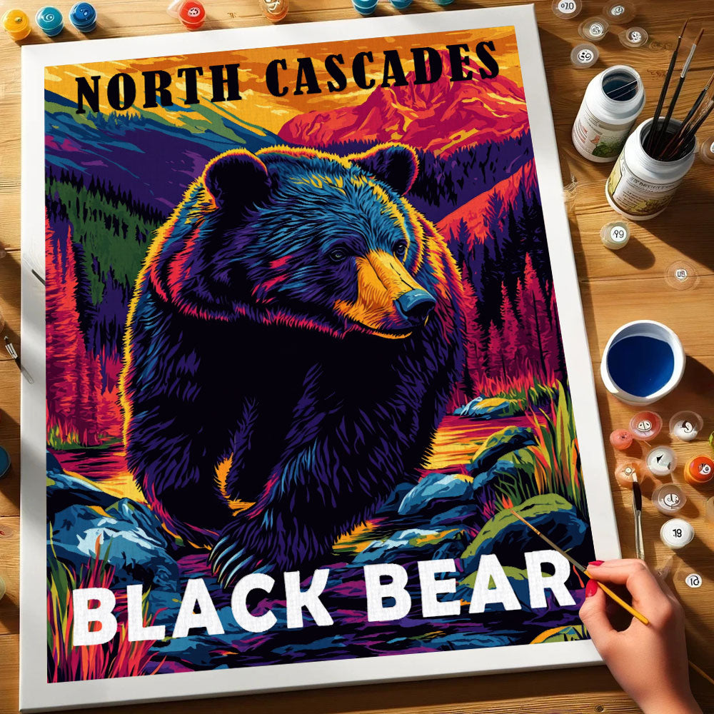 North Cascades National Park Animal | Paint by Numbers Kit