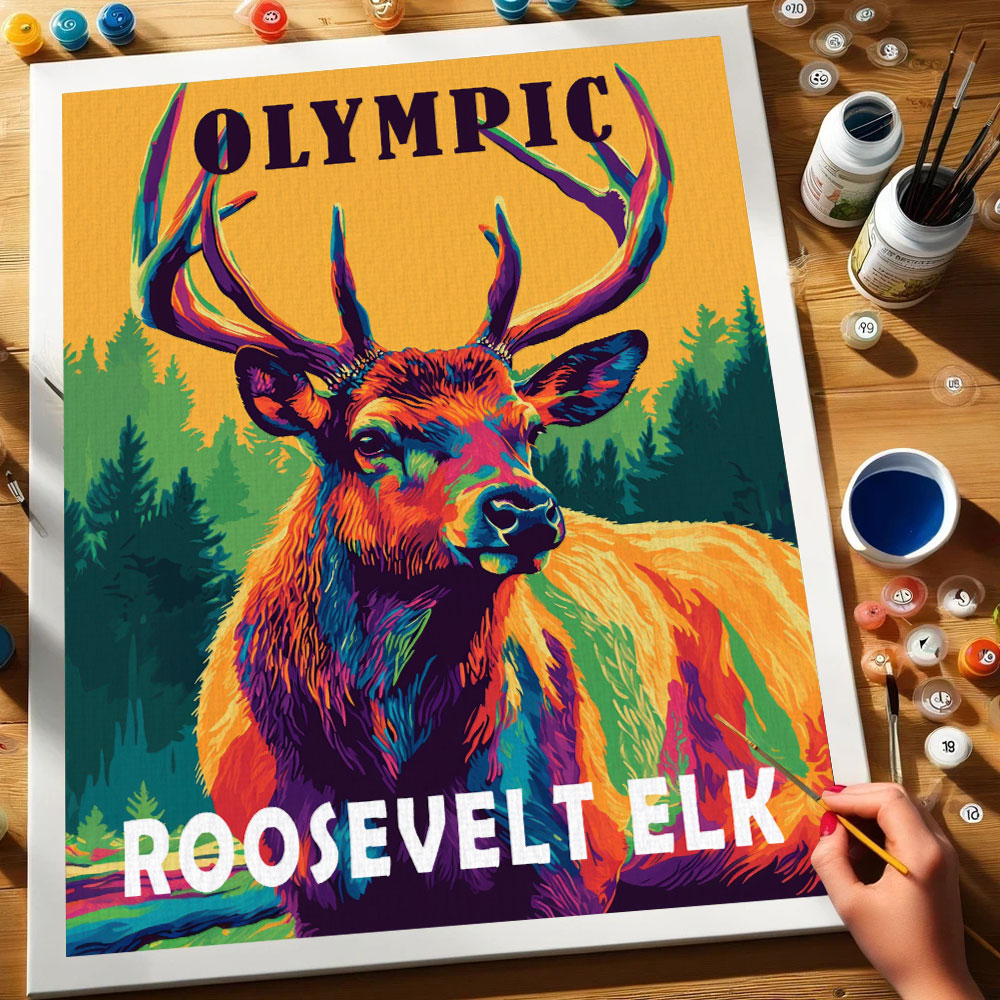 Olympic National Park Animal | Paint by Numbers Kit