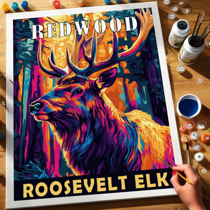 Redwood National Park Animal | Paint by Numbers Kit