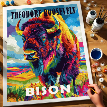 Theodore Roosevelt National Park Animal | Paint by Numbers Kit