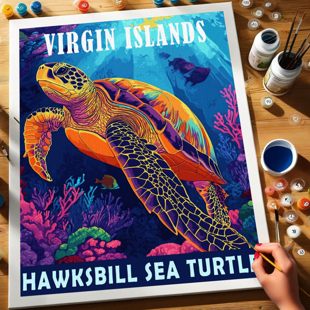 Virgin Islands National Park Animal | Paint by Numbers Kit