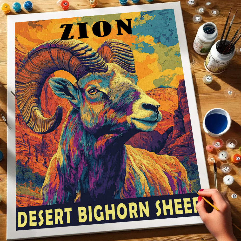 Zion National Park Animal | Paint by Numbers Kit