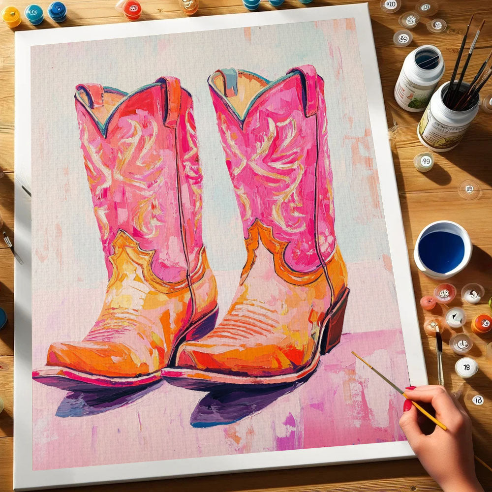 Western Boots | Paint by Numbers Kit