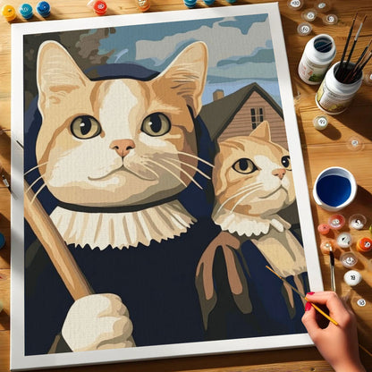 Gothic Cat | Paint by Numbers Kit