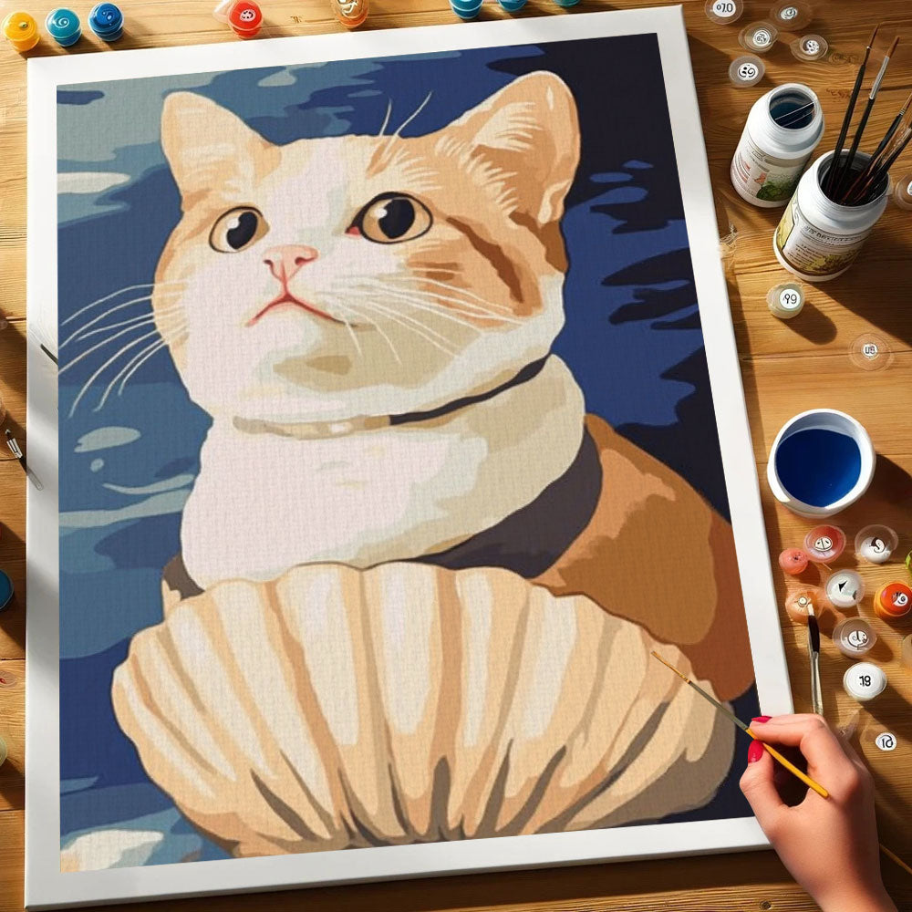 The Birth of Purr-nus | Paint by Numbers Kit