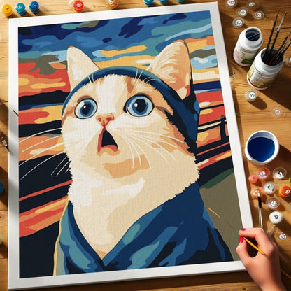 Cat Scream | Paint by Numbers Kit