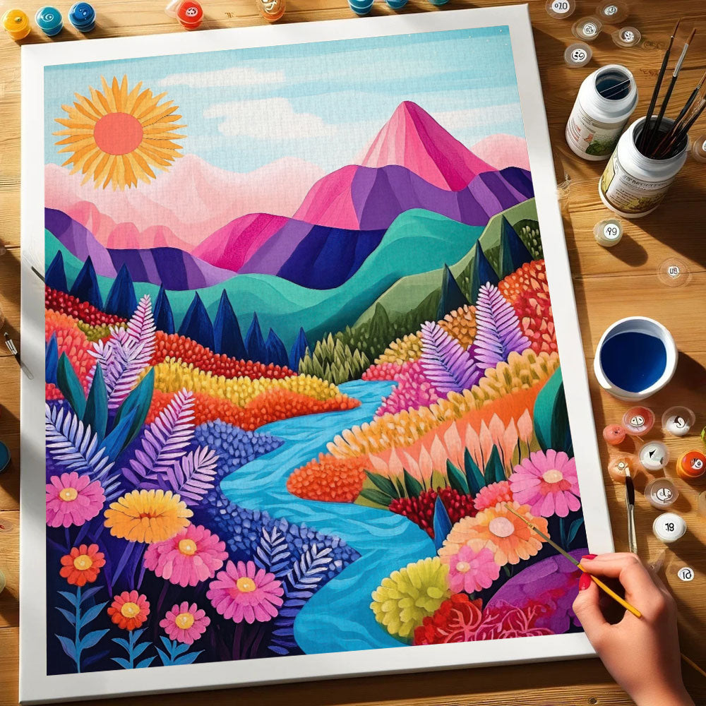 Sunrise Meadows | Paint by Numbers Kit