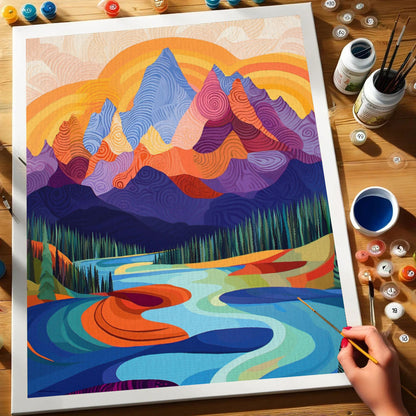 River of Light | Paint by Numbers Kit