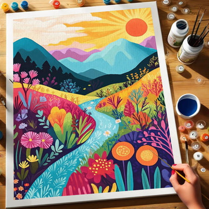 Sunlit Stream | Paint by Numbers Kit