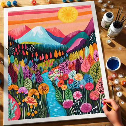 Flowered Wilderness | Paint by Numbers Kit