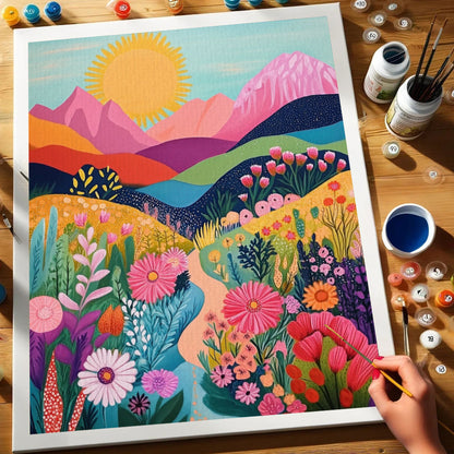 Dawn of Flowers | Paint by Numbers Kit