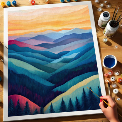 Rolling Peaks | Paint by Numbers Kit