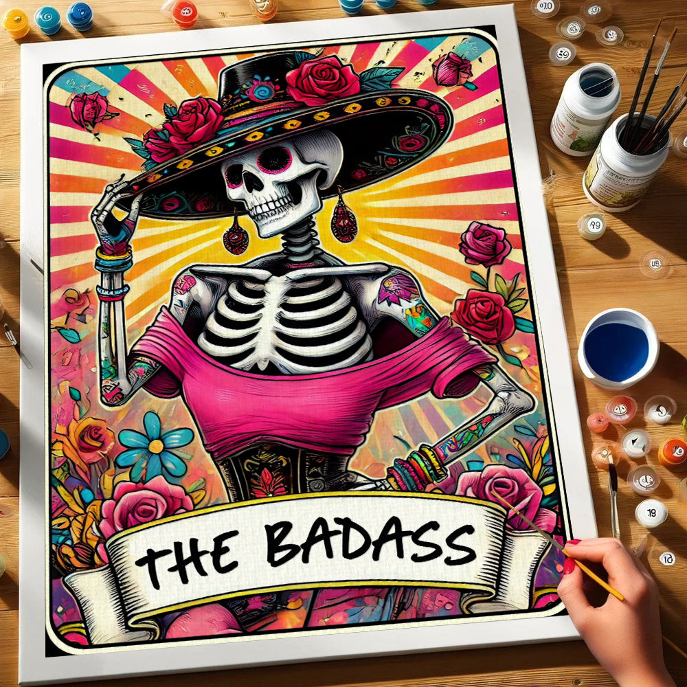 The Bad Ass - Tarot Card | Paint by Numbers Kit