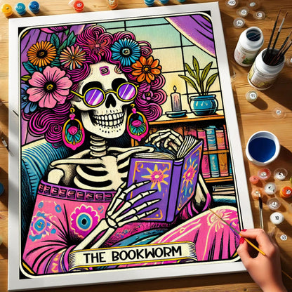 The Book Worm - Tarot Card | Paint by Numbers Kit