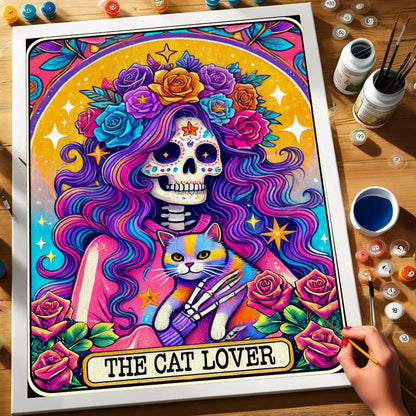 The Cat Lover - Tarot Card | Paint by Numbers Kit