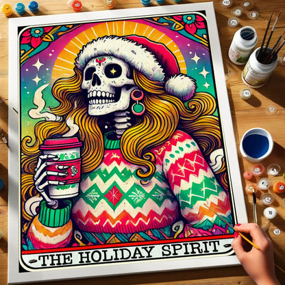 The Holiday Spirit - Tarot Card | Paint by Numbers Kit