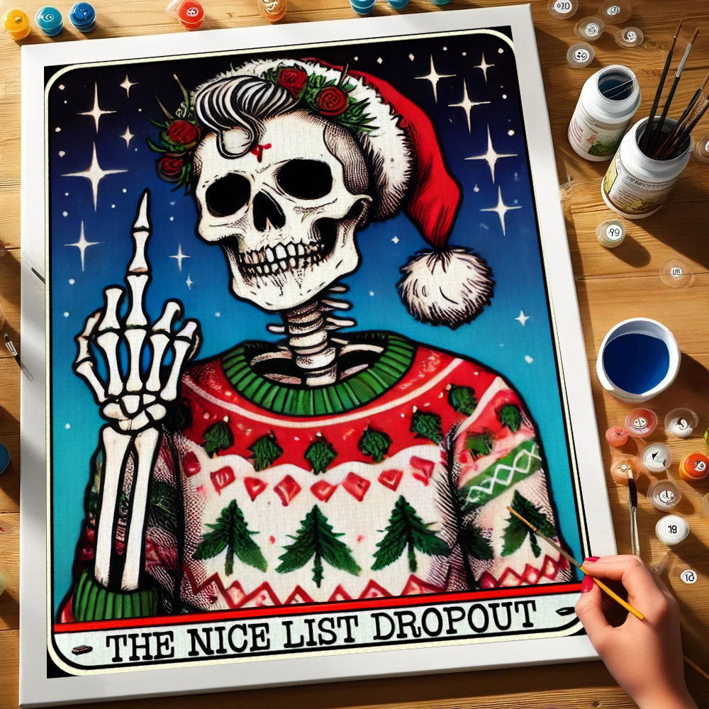 The Nice List Dropout - Tarot Card | Paint by Numbers Kit