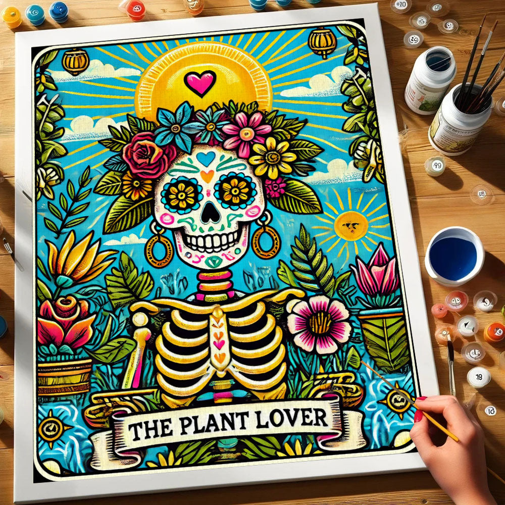 The Plant Lover - Tarot Card | Paint by Numbers Kit