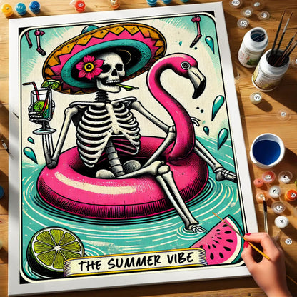 The Summer Vibe - Tarot Card | Paint by Numbers Kit