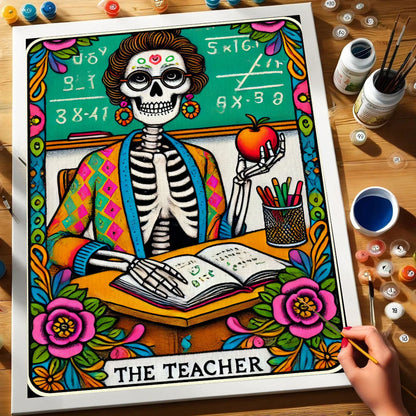 The Teacher - Tarot Card | Paint by Numbers Kit