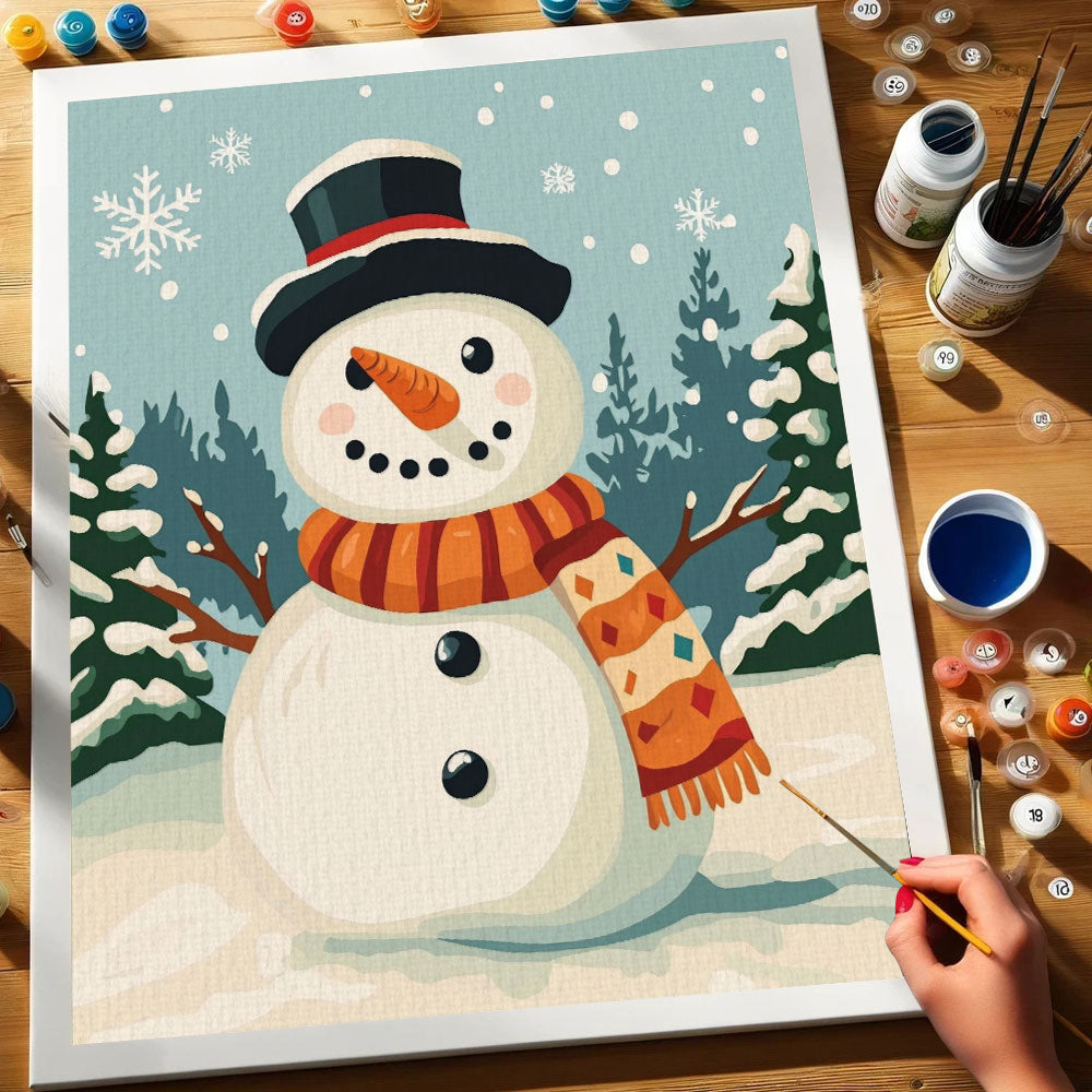 Snowman | Paint by Numbers Kit