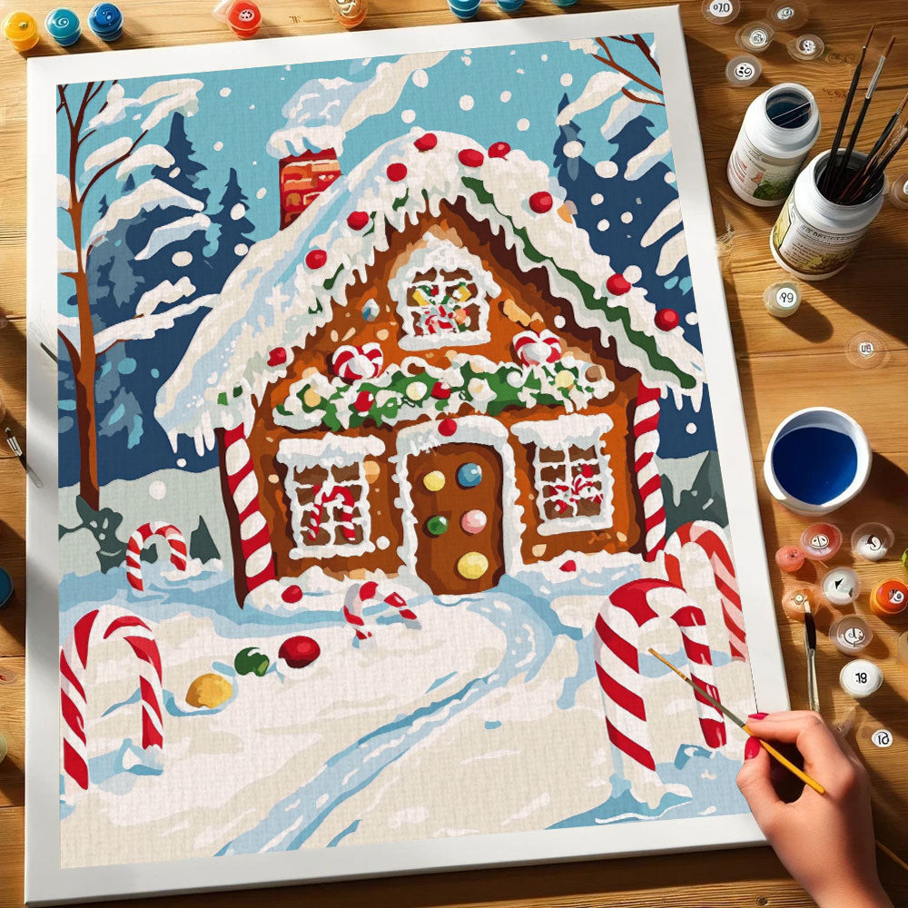 Gingerbread House | Paint by Numbers Kit