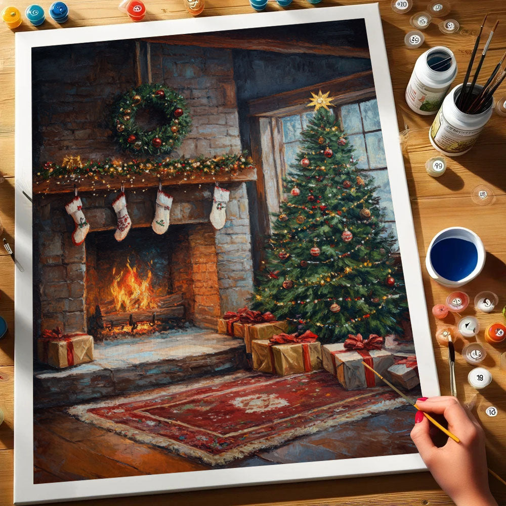 Holiday Hearth | Paint by Numbers Kit