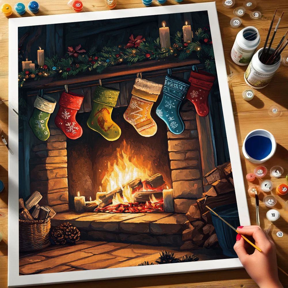 Fireside Warmth | Paint by Numbers Kit