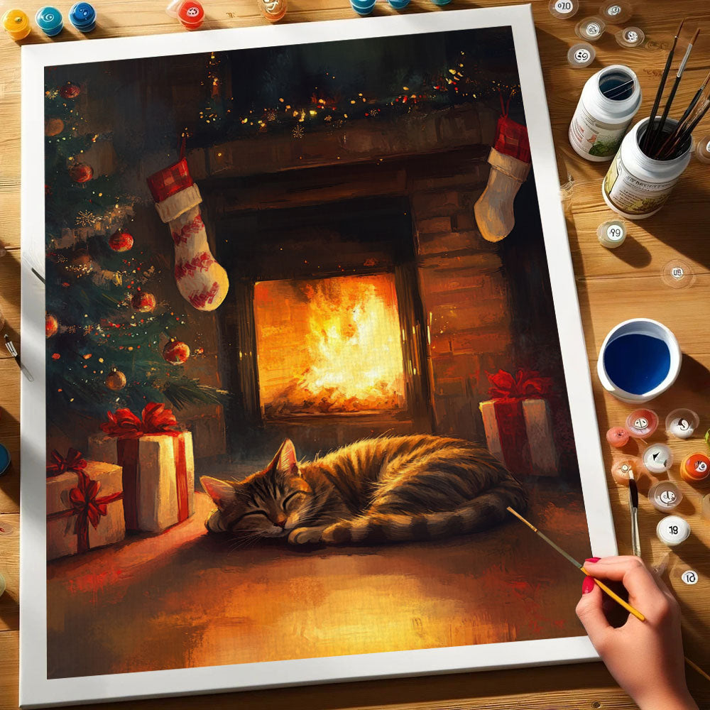 Sleeping Cat | Paint by Numbers Kit