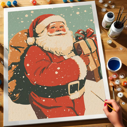 Jolly Santa Arrival | Paint by Numbers Kit