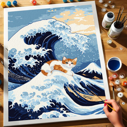 The Great Cat Wave | Paint by Numbers Kit