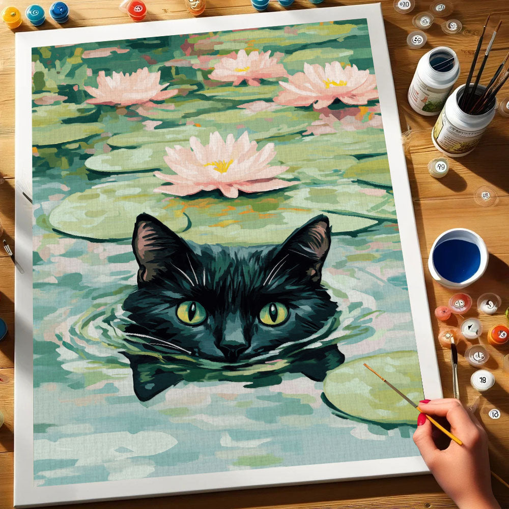 Lily Pond Watcher | Paint by Numbers Kit