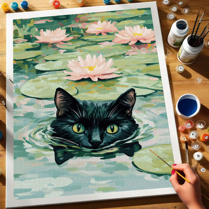 Lily Pond Watcher | Paint by Numbers Kit