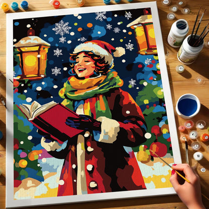 Cheerful Caroler | Paint by Numbers Kit