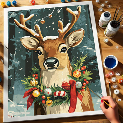 Jolly Reindeer | Paint by Numbers Kit