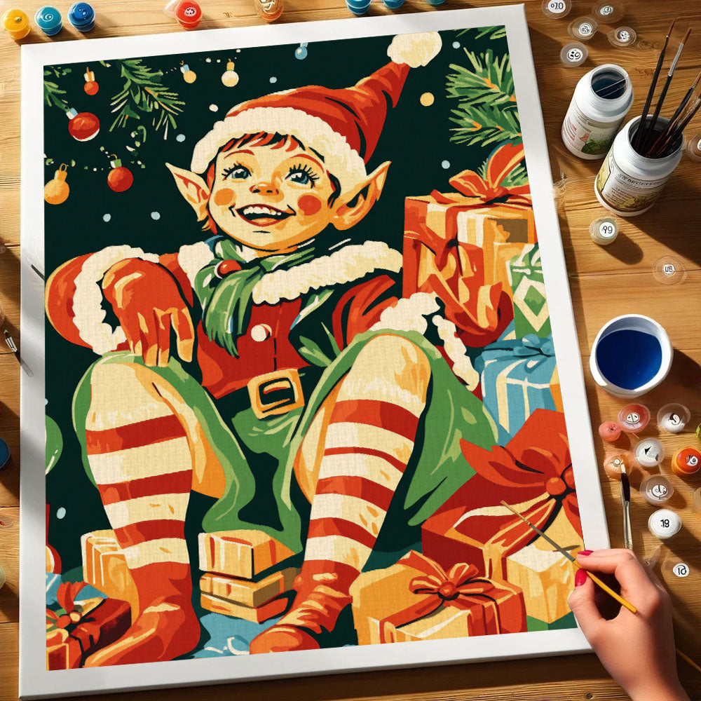 Festive Elf | Paint by Numbers Kit