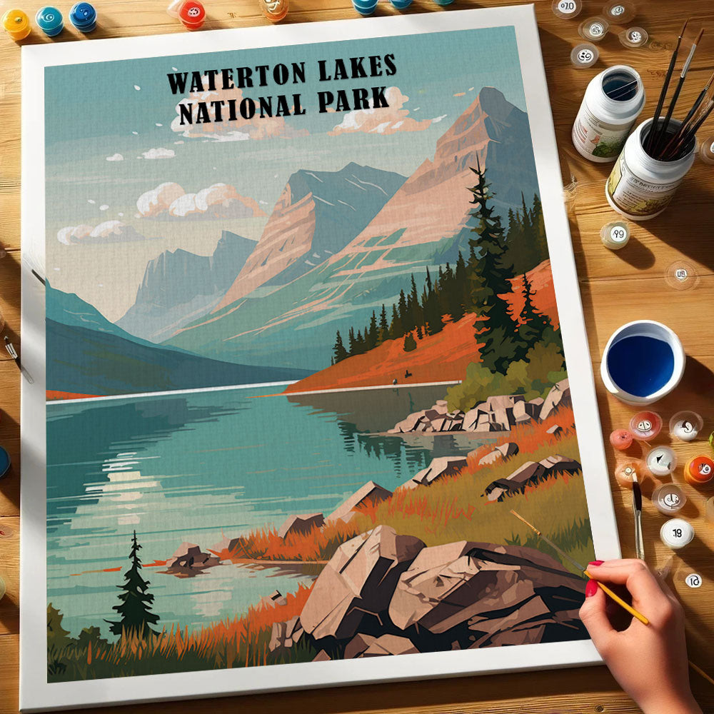 Waterton Lakes National Park | Paint by Numbers Kit