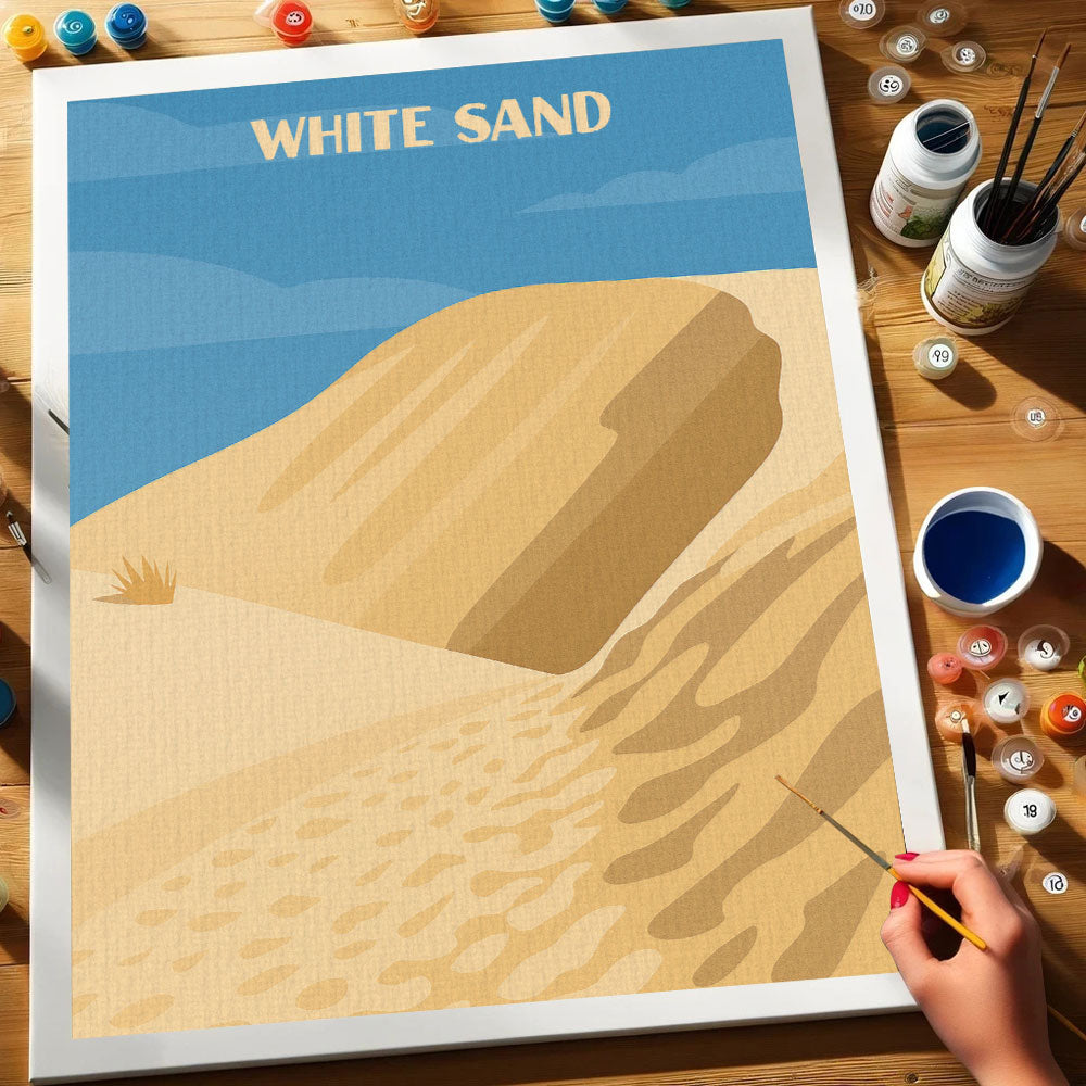 White Sand National Park Beginner | Paint by Numbers Kit