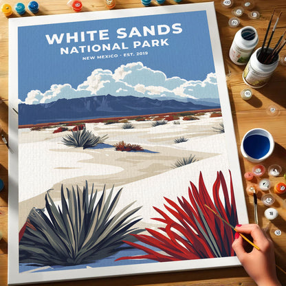 White Sands National Park Heritage Edition | Paint by Numbers Kit