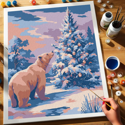 Winter Bear | Paint by Numbers Kit