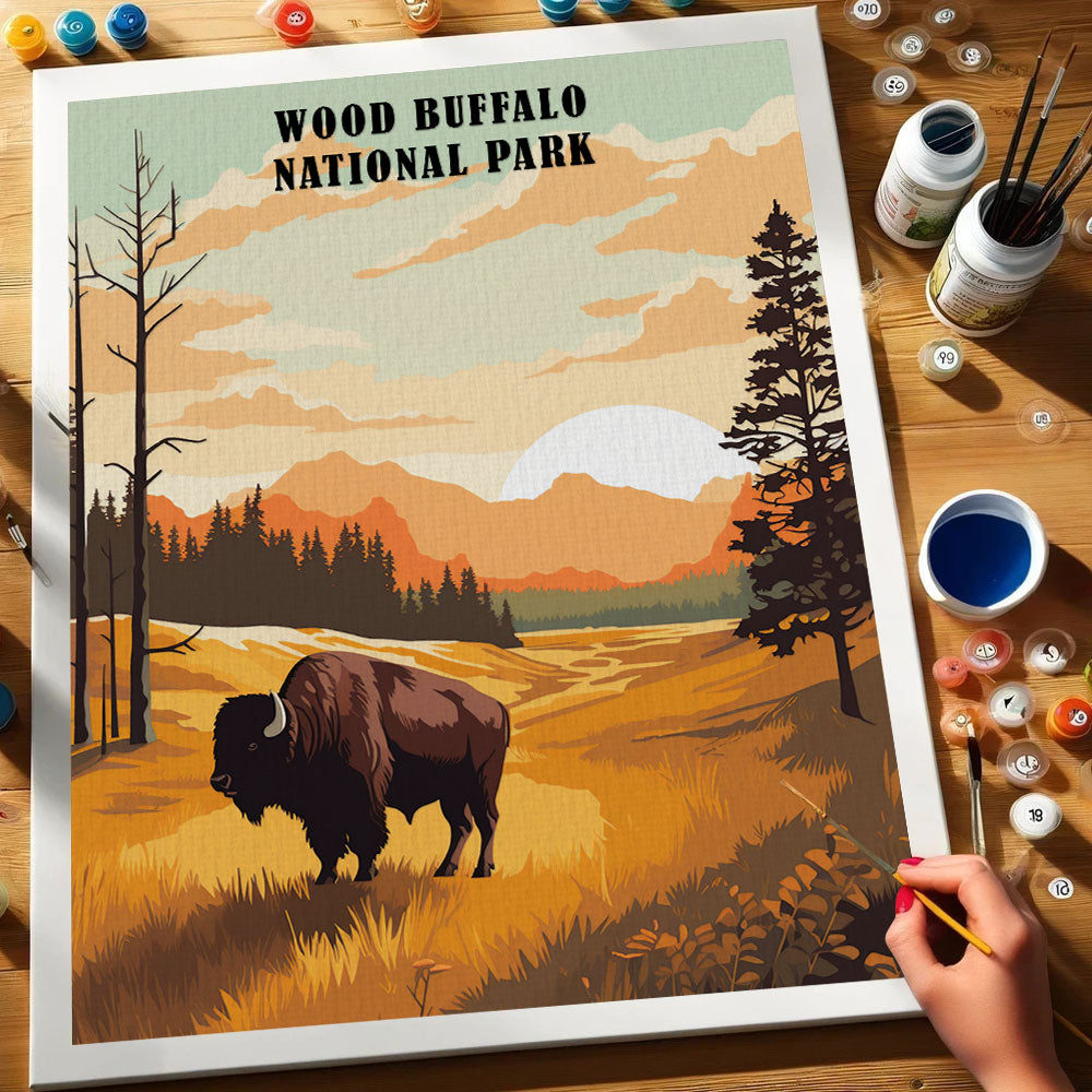 Wood Buffalo National Park | Paint by Numbers Kit