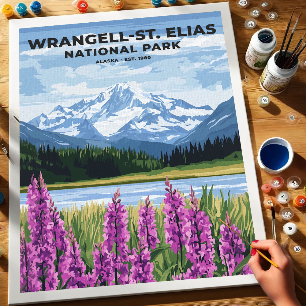 Wrangell-St. Elias National Park Heritage Edition | Paint by Numbers Kit