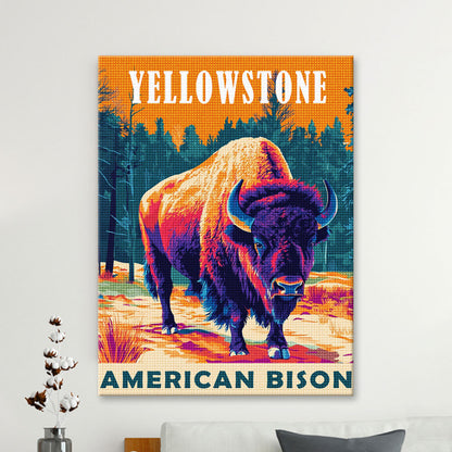 Yellowstone National Park Animal Diamond Painting