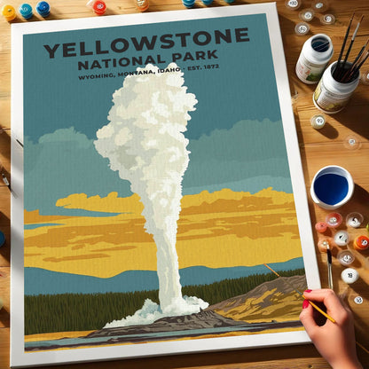 Yellowstone National Park Heritage Edition | Paint by Numbers Kit