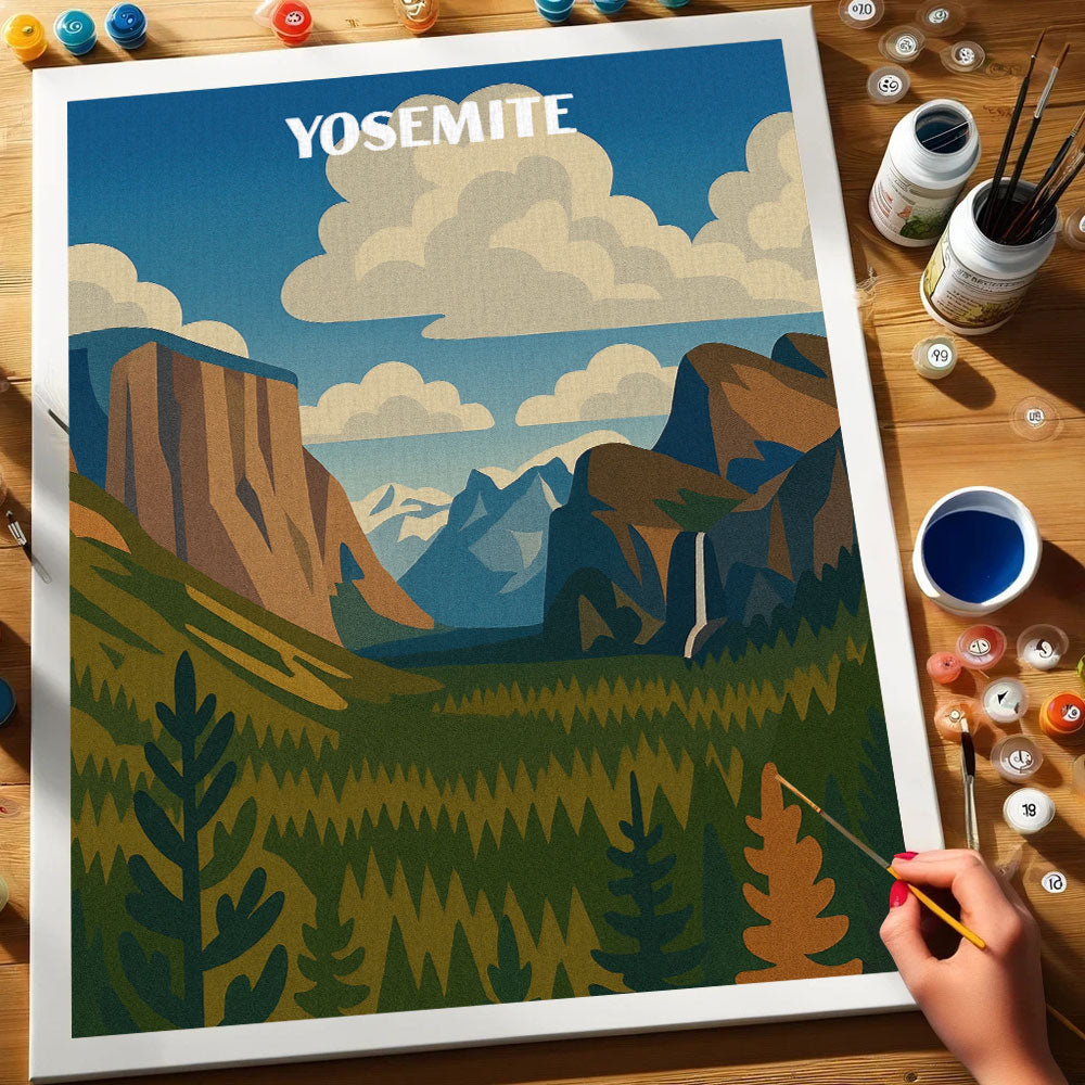Yosemite National Park Beginner | Paint by Numbers Kit