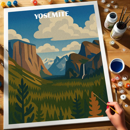 Yosemite National Park Beginner | Paint by Numbers Kit